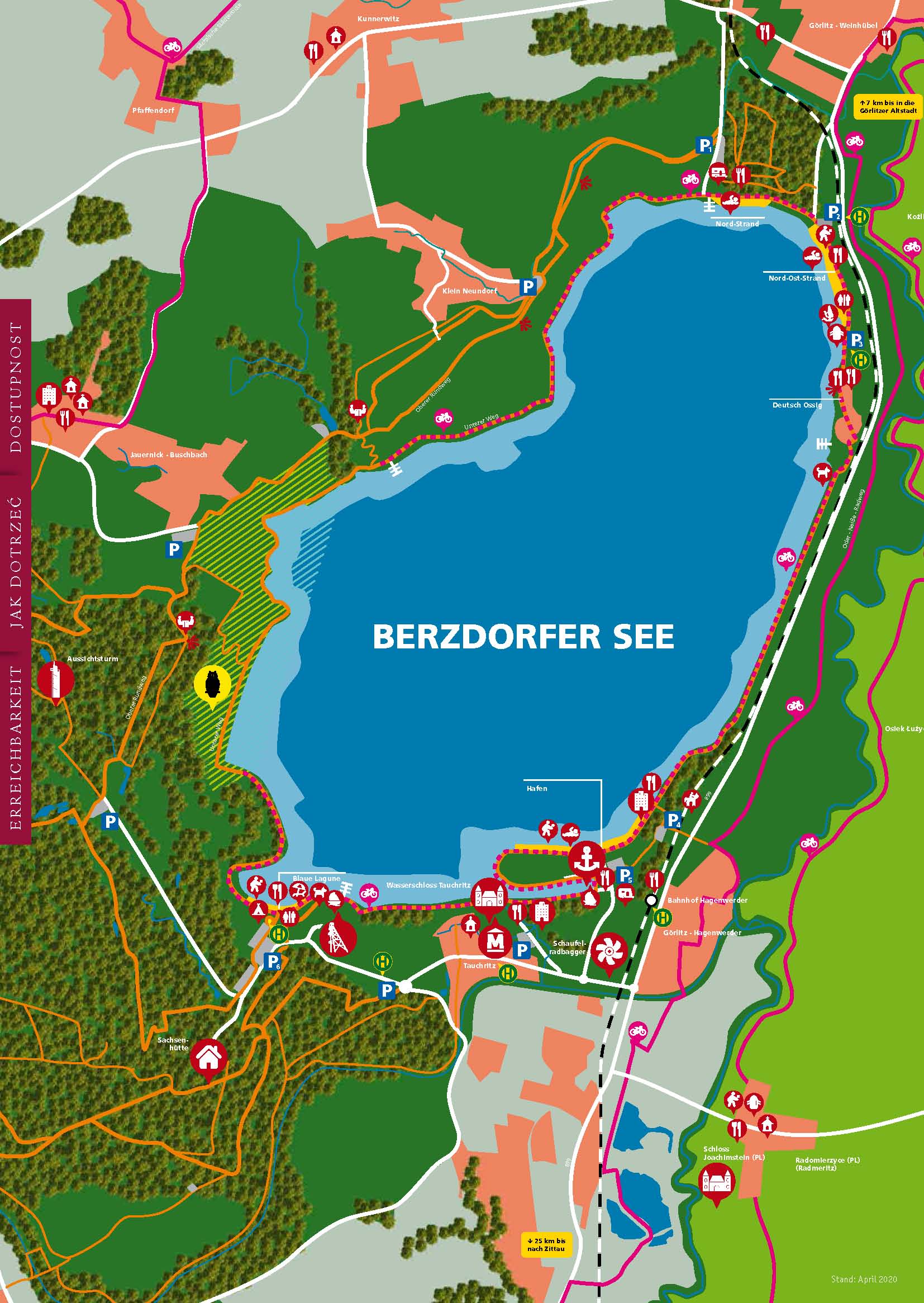 2020 Berzdorfer See Karte